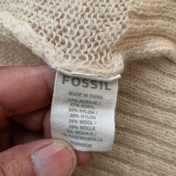 fossil cardigan silver buttons vintage petite XS - Picture 5 of 5